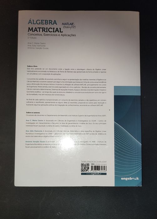 Livro de Álgebra Linear - Álgebra Matricial 2° Edição
