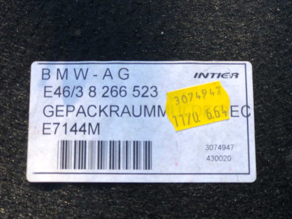 Ниша обшивка ящик органайзер запасного колеса BMW E46 Turing 2003