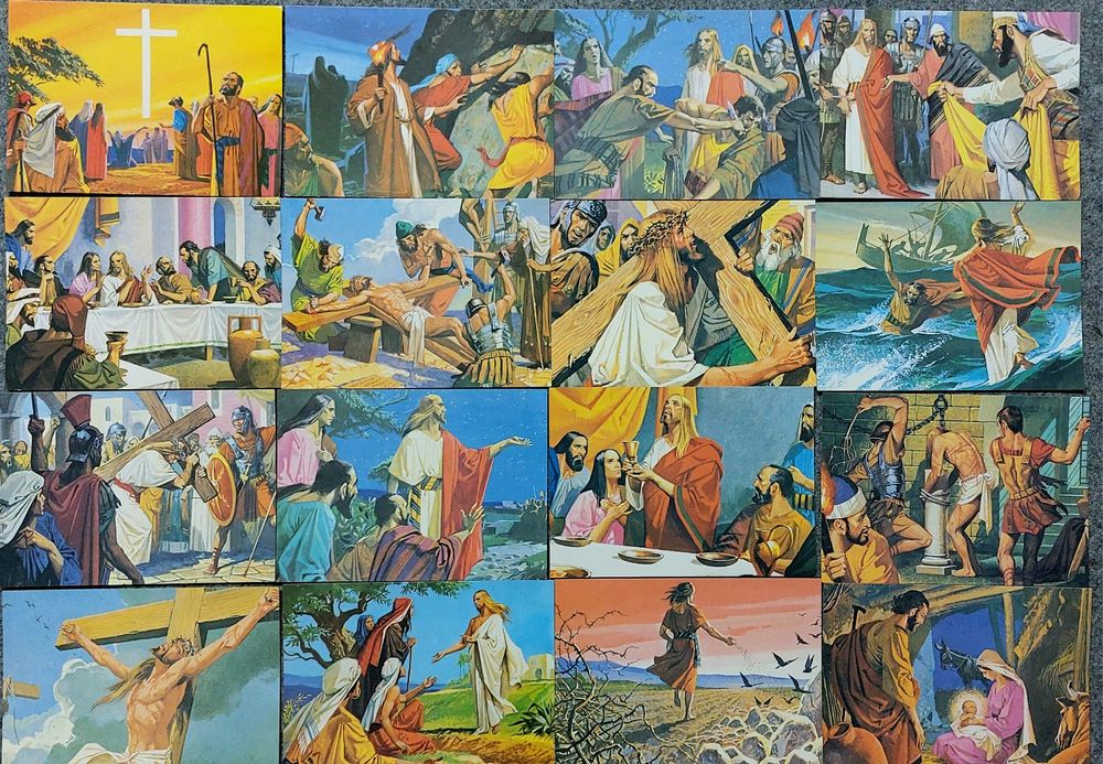 Postais religiosos - década de 80