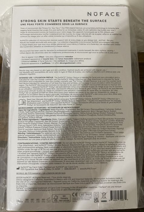 NuFACE TRINITY+ Complete Set мікрострумовий масажер Новий / Оригінал