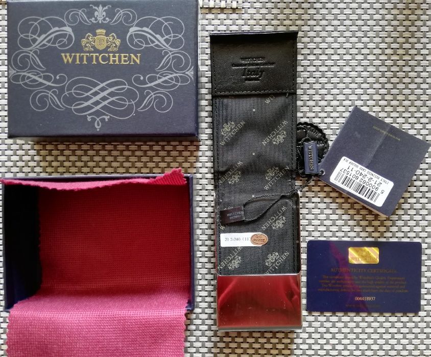 NOWE etui na wizytówki WITTCHEN skóra, czarny - idealny na prezent