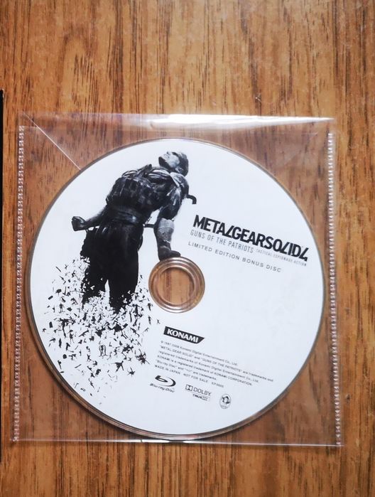 Metal Gear Solid 4 Limited Edition Bonus Disc Blu-Ray film
