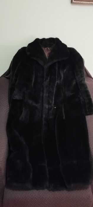 Шуба із штучного хутра довга