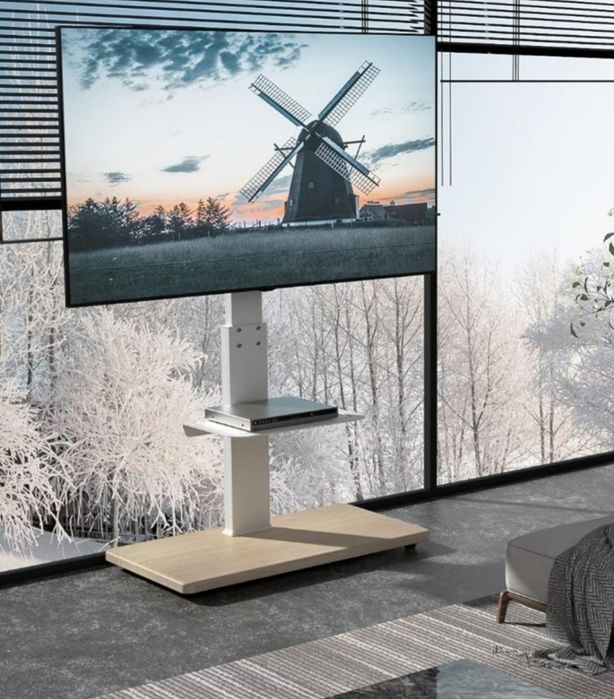 RFIVER Uniwersalny obrotowy stojak podłogowy pod telewizor