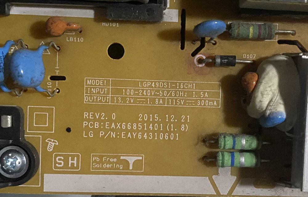 Peças TV LG 49LH590V EAX66851.401 EAX66873.003 Testadas