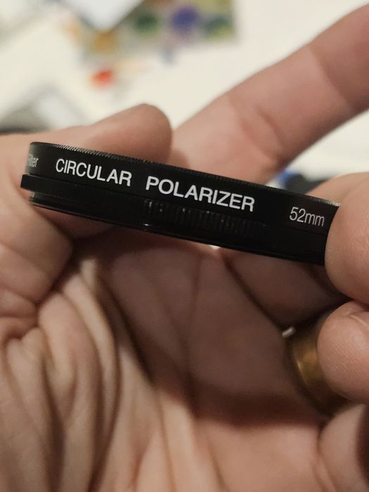 2 Filtros  1-UV e 1- polarizador Kenko 52mm (Nunca Usados)