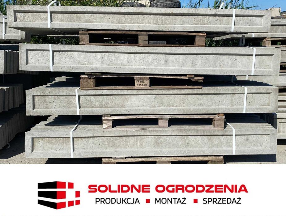 Kompletne ogrodzenie panelowe 123 + podmurówka 20 ocynk+RAL