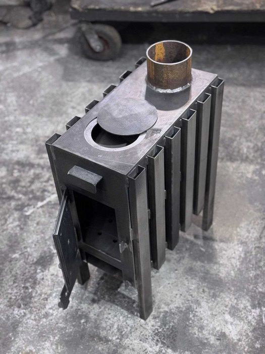 Буржуйка металева піч на дровах котел нова