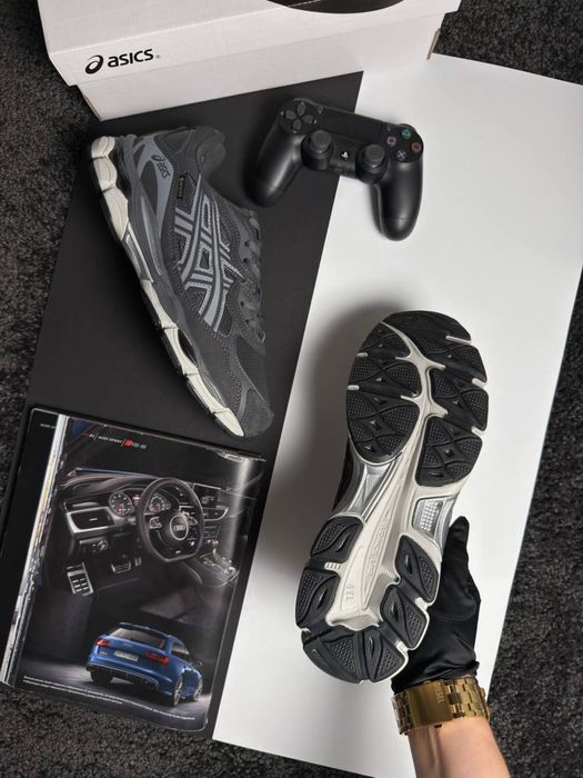 Мужские кроссовки асикс гель ник ASICS Gel-NYC GTX Grey White [41-46]