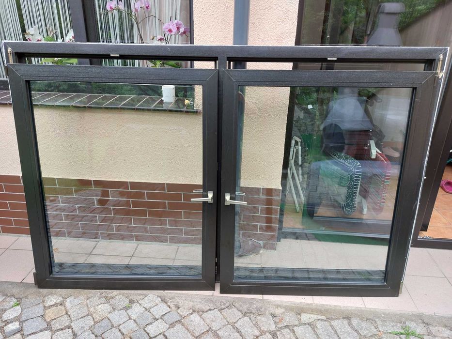 Okno plastikowe dwuskrzydłowe