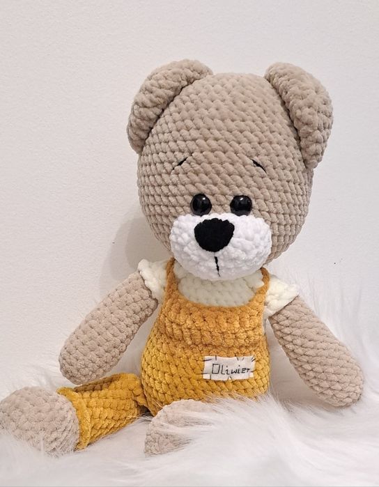 Miś Wojtek handmade rękodzieło na szydełku