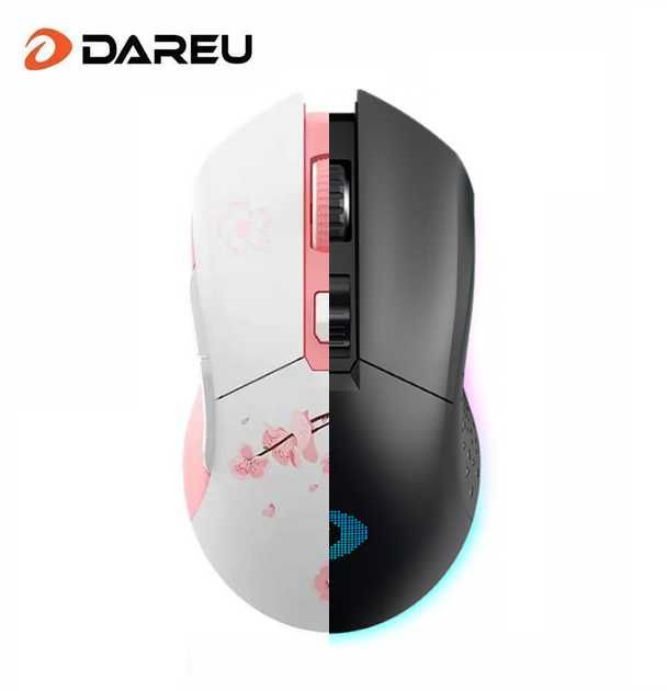 Рожева, чорна та синя мишки з док станцією  DAREU EM901X  | НОВІ