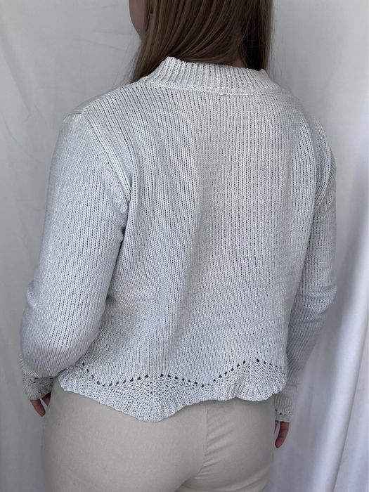 Błękitny sweterek one size