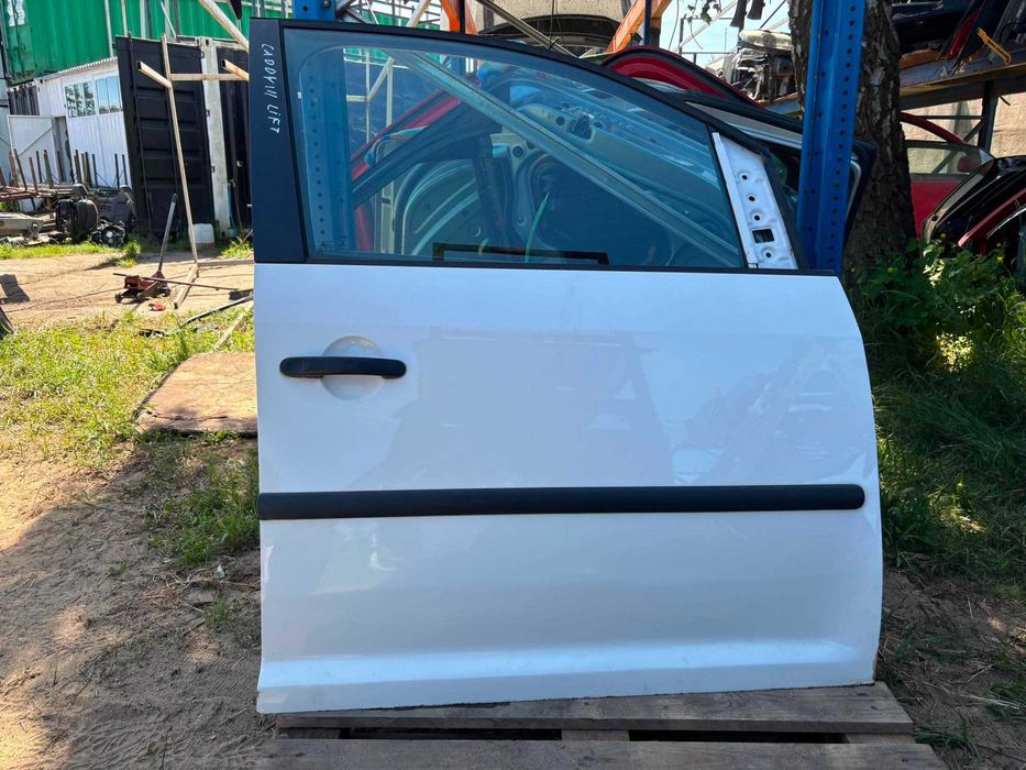 volkswagen vw caddy III 3 LIFT FL drzwi prawe prawy przód przednie kpl kompletne białe