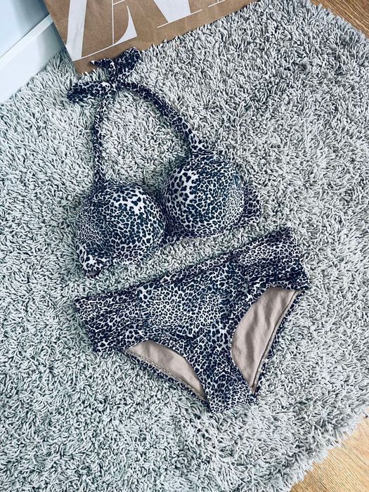 Bikini 38 M damski strój kapielowy dwuczęściowy panterka