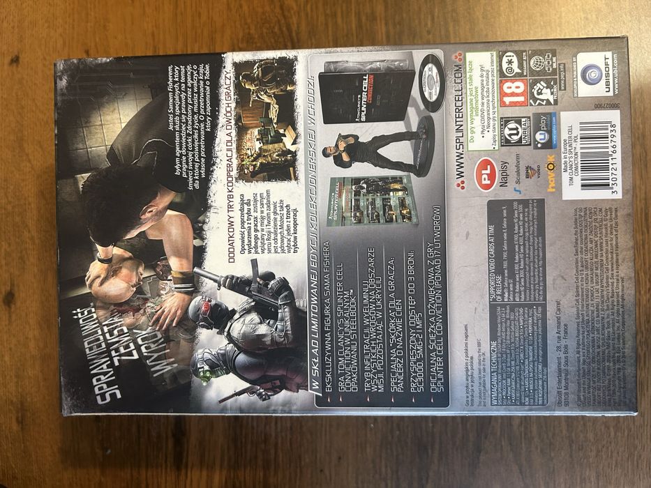 Tom Clancys Splinter cell conviction edycja kolekcjonerska z figurką NOWA