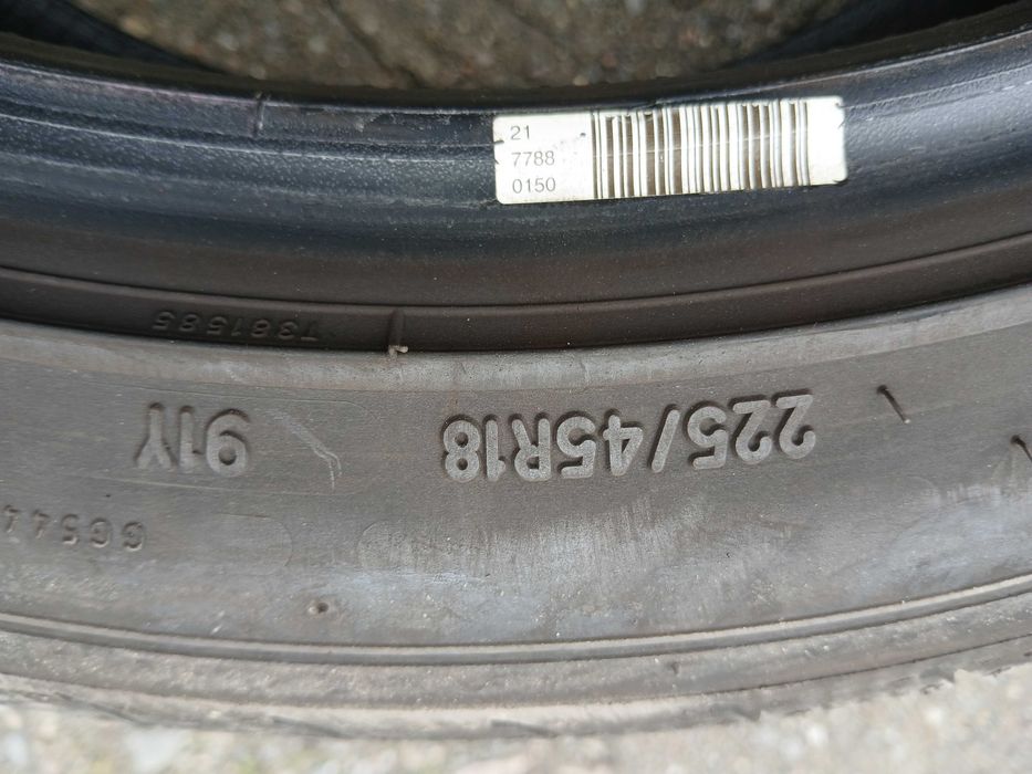 Opony 225/45/18 Goodyear bieżnik 6,5mm 20 rok F-VAT