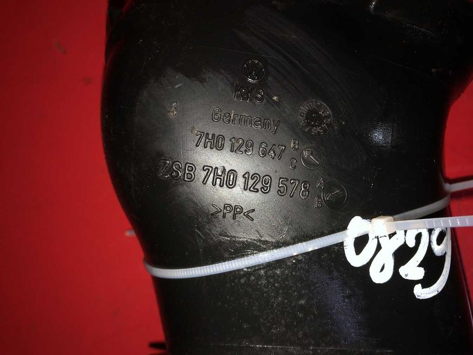 Патрубок повітряний 7H0129578B VW Volkswagen Т5 2.5 Diesel BNZ