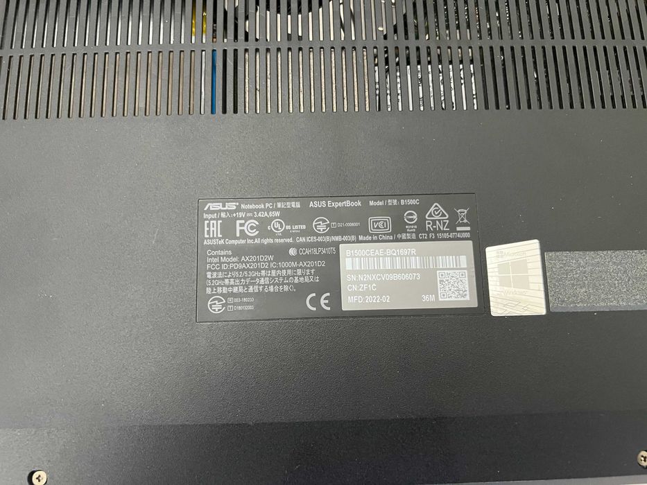 Laptop Biznesowy Asus B1500C/i5 11th/16 ram/512 SSD/Bioskomp/GWARANCJA