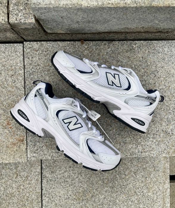 ButyDamskie New Balance 530_White_Silver_Navy_Uniseks R.38,5