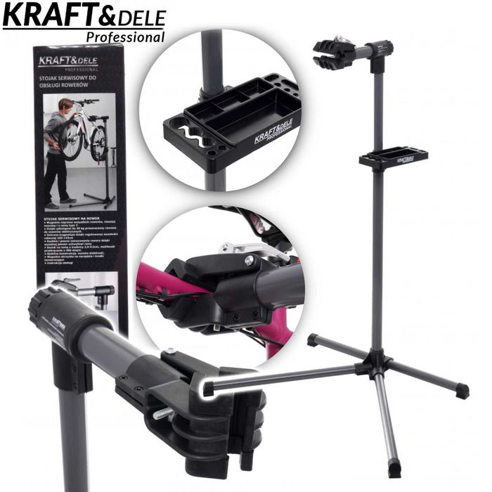 KRAFT&DELE Stojak Serwisowy Do Obsługi Rowerów 105-143cm KD11252
