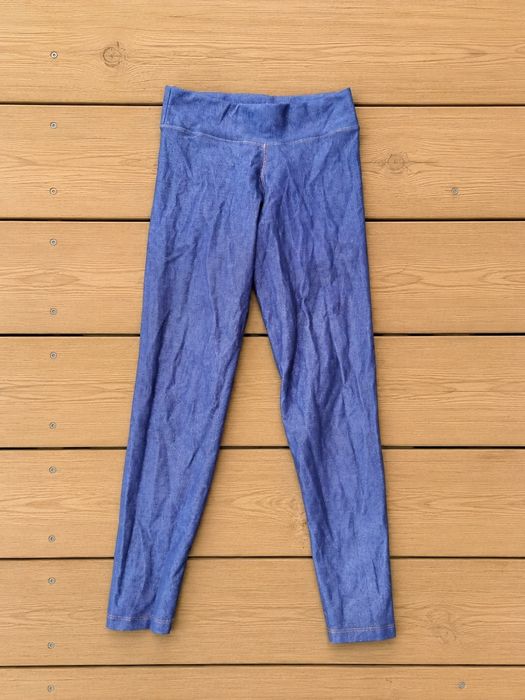 Leggings efeito ganga azuis Estilo de Viver M | Blue denim-look leggings Estilo de Viver M