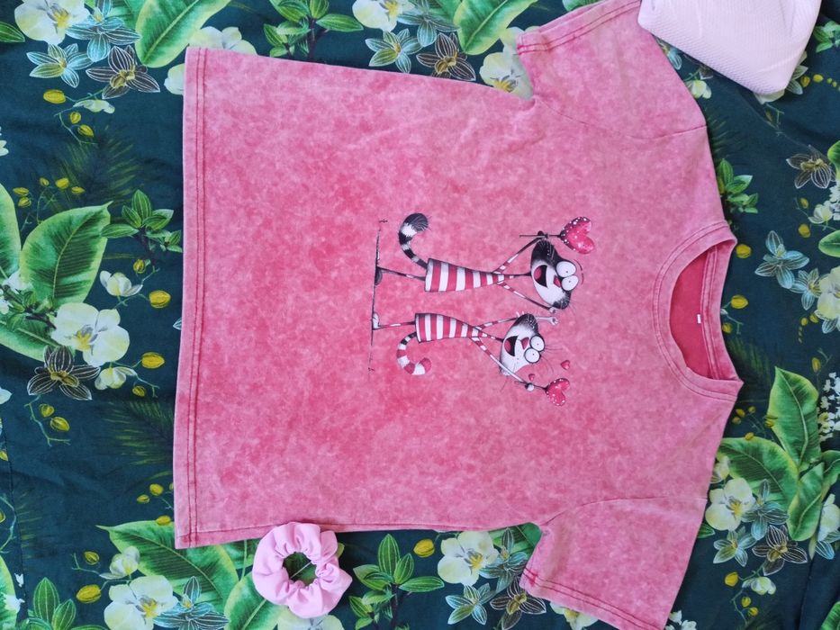 T-shirt damski bawełniany