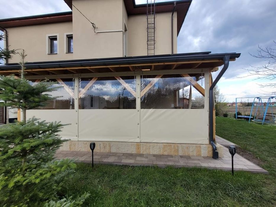 Plandeki na altanke altana taras osłony tarasowe plandeka na taras