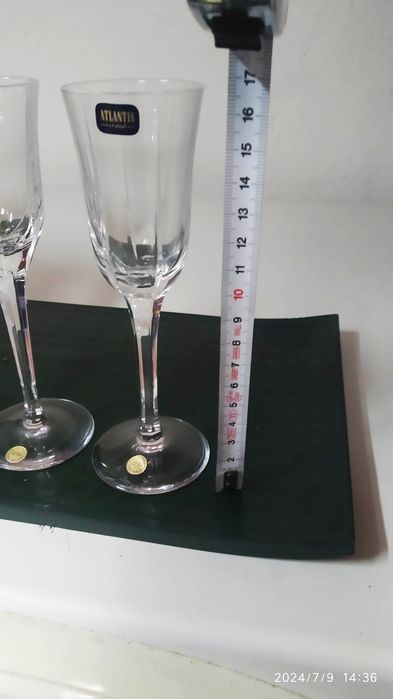 Copos de licor cristal Atlantis