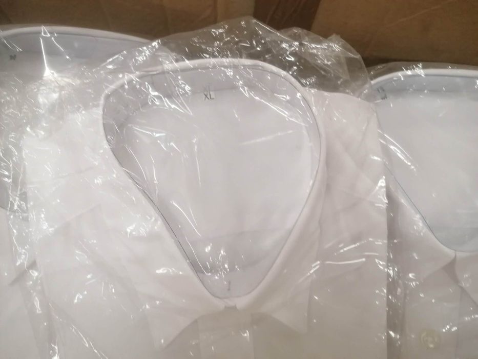 Camisas lisas brancas homem M/curta - nova