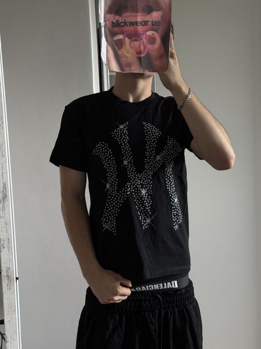 Футболка Nine Vicious T shirt black S M L vetements balenciaga rick owens project gr