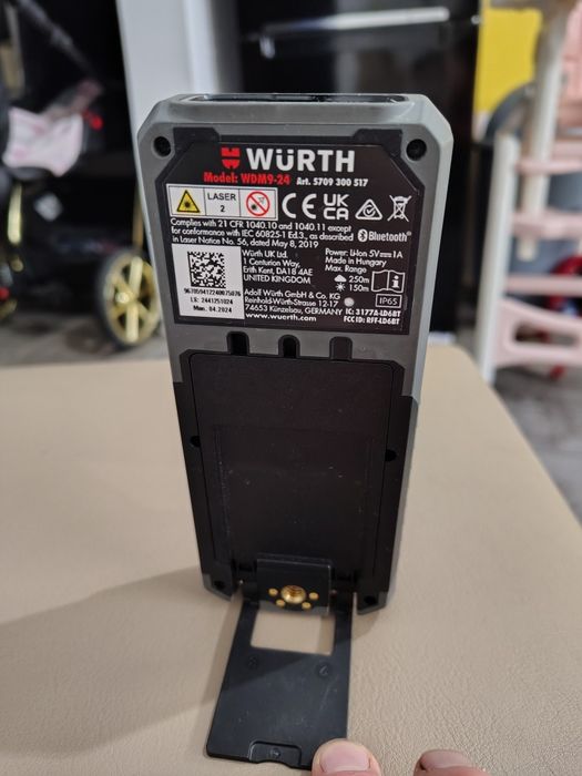 Dalmierz Laserowy WÜRTH WDM 9-24 250m Kamera Bluetooth IP65 Ekran Doty