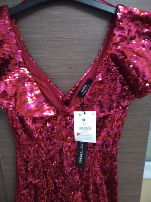 Sukienka cekiny sylwester wesele Bershka 36/S