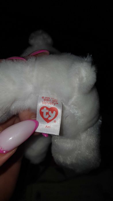TY Beanie Boos глазастики, полярный мишка, белый медведь ARI 15 см