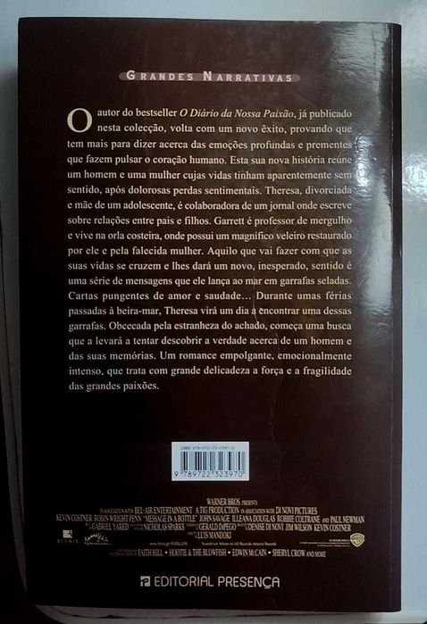 Livro "As palavras que nunca te direi" - Nicholas Sparks
