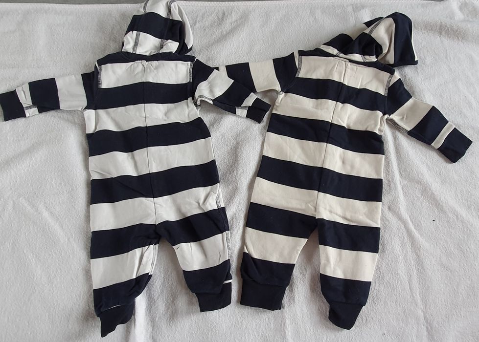 LINDEX-Pajacyki dla bliźniaków r.62cm