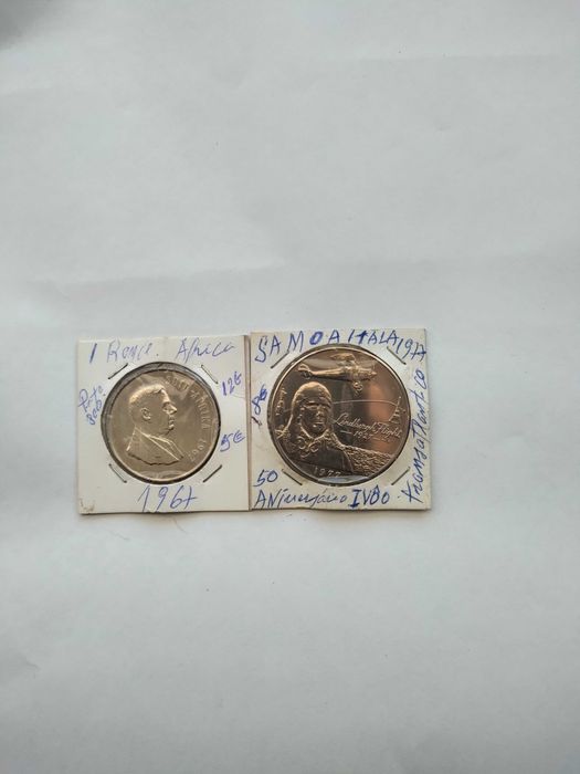 Um Rand  SUid-AfriKa 1967 Prata 800 Mais Aniv. I Vôo Samoa a Paris