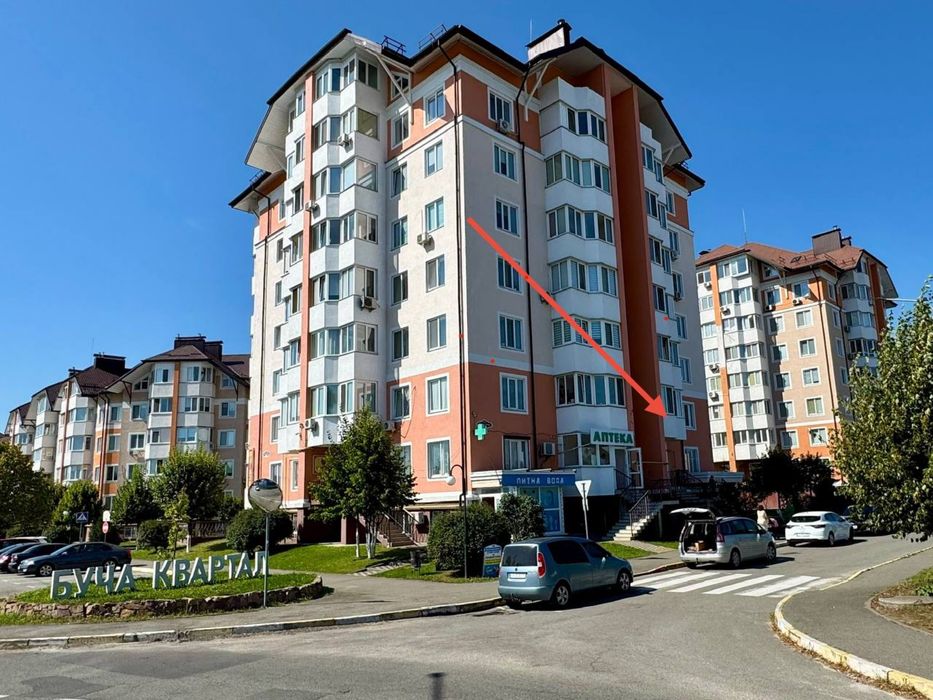 Продаж приміщення з ремонтом 55,3 м2 ЖК Буча Квартал, біля МРЕО. Без %