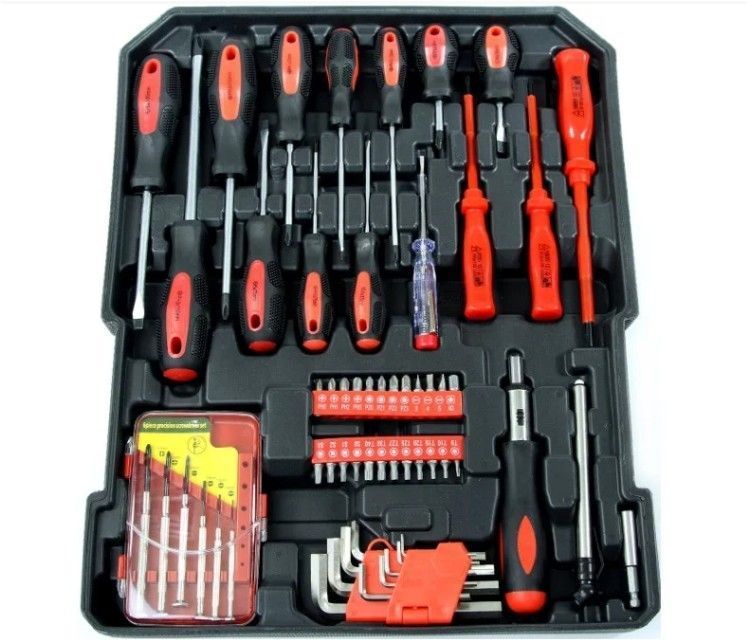 Набор инструментов бит головок ключей WMC 186 елементов