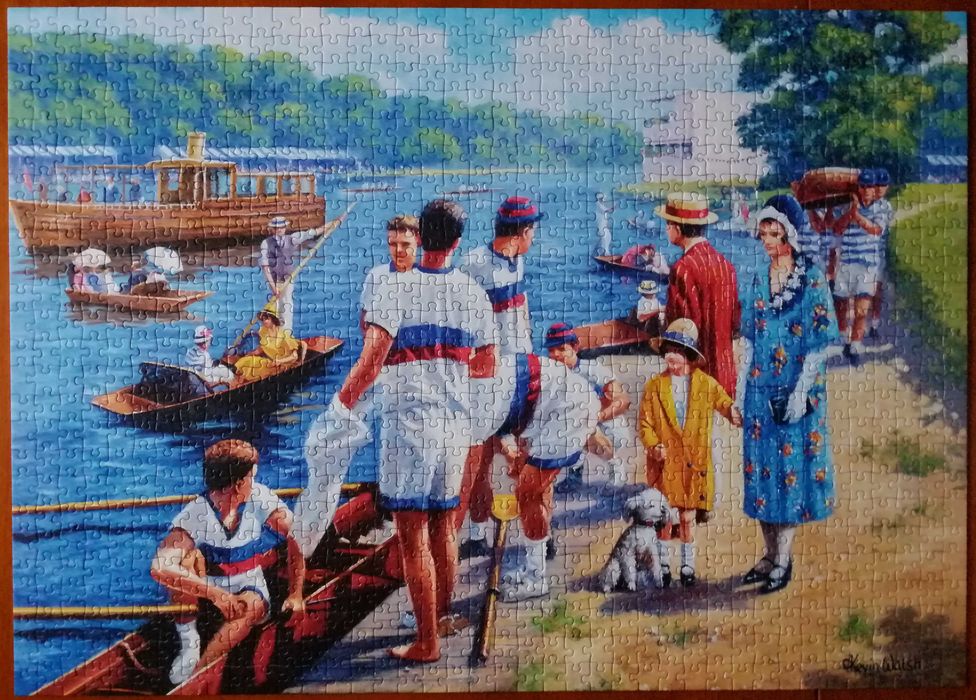 Puzzle FALCON de luxe 1000 - Rowing Regatta by Kevin Walsh kompletne