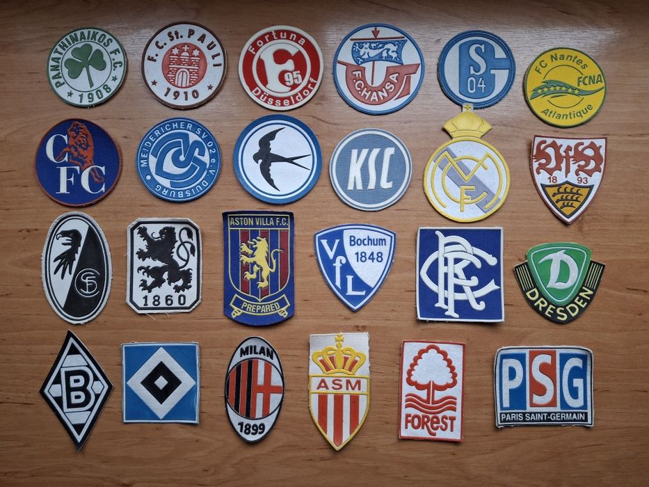 Stare naszywki klubowe