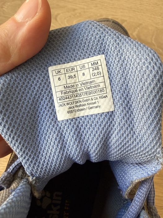 Трекінгові черевики Jack Wolfskin 39,5 р, устілка 25,5