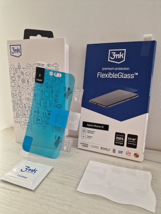 Hartowane szkło hybrydowe 3MK FlexibleGlass do Iphone 15