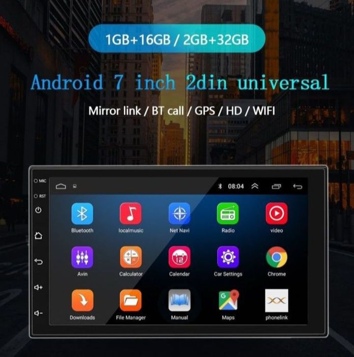 Rádio 2 din Android 10 (NOVOS)