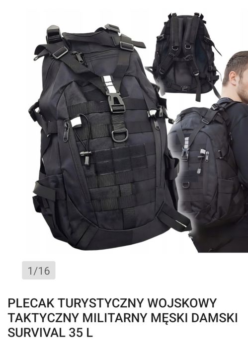Plecak ucieczkowy 35l