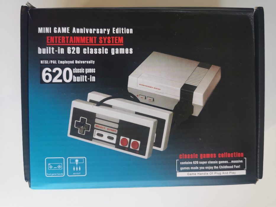 Retro konsola z grami