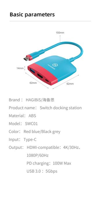 Nintendo switch dock tv