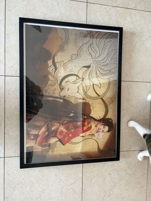 Quadro puzzle  gueixa