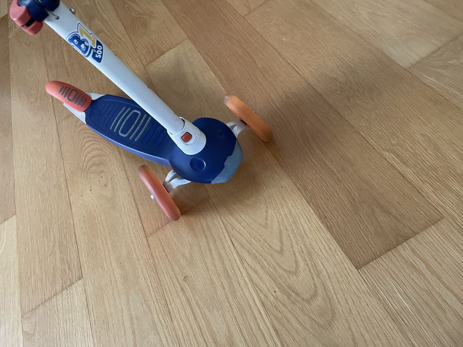 Trotinete 3 rodas, rodas luminosas