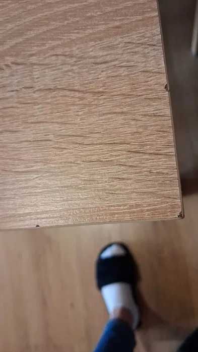 Stol z 4 krzesłami dąb sonoma